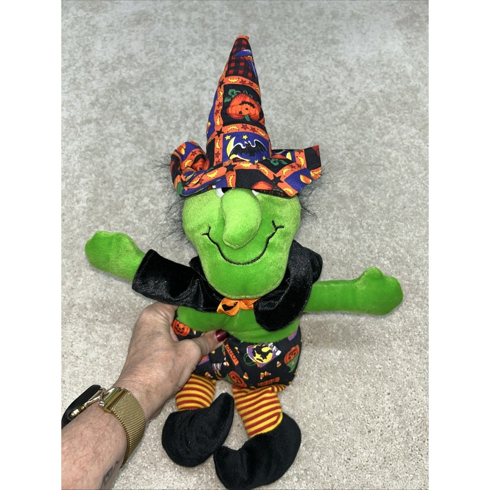Vintage Halloween Decor Witch Stuffed‎ Plush Chosun International 13"